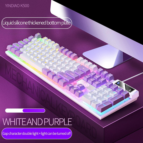 Teclado Mecánico Para Juegos Usb Rgb Retroiluminado Para Pc
