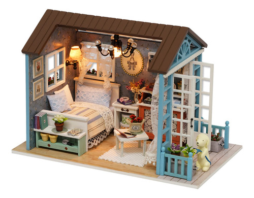 Hosioe Kit De Casa De Muñecas En Mitura Diy Realista Mini