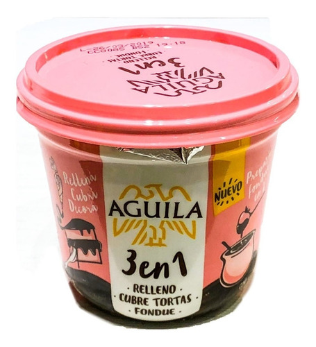 Pasta Bon O Bon Aguila Pote Chocolate 290gr  La Golosineria-