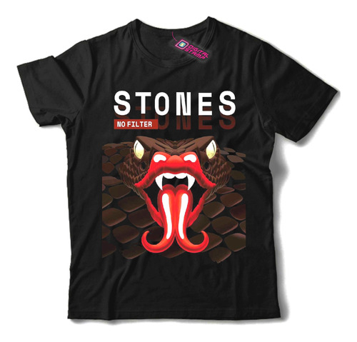 Remera Rolling Stones No Filter Serpiente Lengua Mb33 Dtg