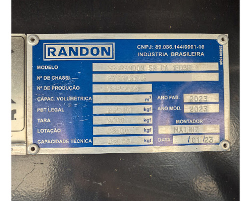 Graneleira 4 Eixos Randon 2023