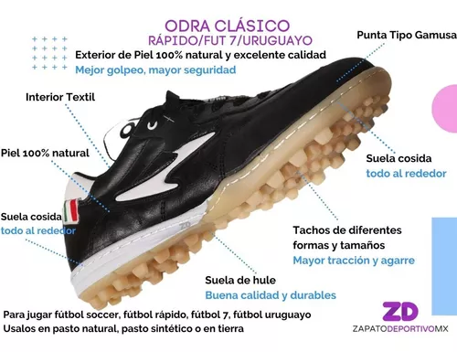 Hollywood Profeta Comida Zapato Tenis Futbol Rapido Odra Clasico Piel Cosido Calidad |  ZapatoDeportivoMx