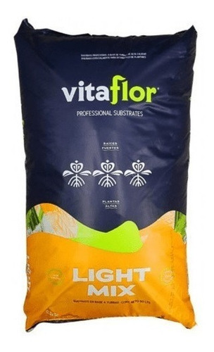 Vitaflor Light Mix 50 Lt Terrafertil Liviano Indoor
