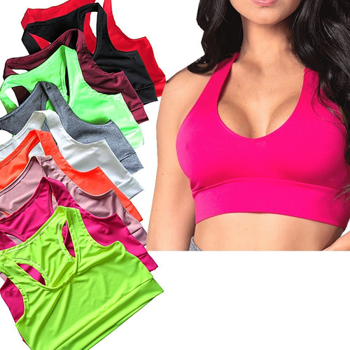 Imagem 1 de 10 de Kit 50 Top Academia Fitness Nadador Casual Roupas Femininas