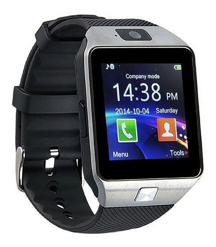 Reloj Celular Dz09 Smartwatch Español Sim Activo Touch Color de la caja Plata Color de la correa Negro Color del bisel Plata Material de la carcasa Poliuretano