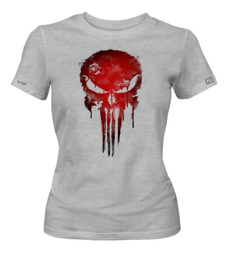 Camiseta Punisher - El Castigador Logo Dama Mujer Ikrd