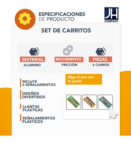 Imagen 7 de 9 de Set 6 Carritos Friccion Auto Animales Juguete Autobus A-314