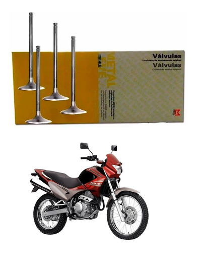 Kit Válvulas Admissão Escape Nx 400 Falcon Metal Leve