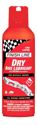 Aceite Lubricante Bicicleta Finish Line Seco 244ml Made Usa