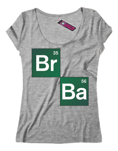 Remera Mujer Breaking Dad Elementos Tabla Periodica S8 Dtg