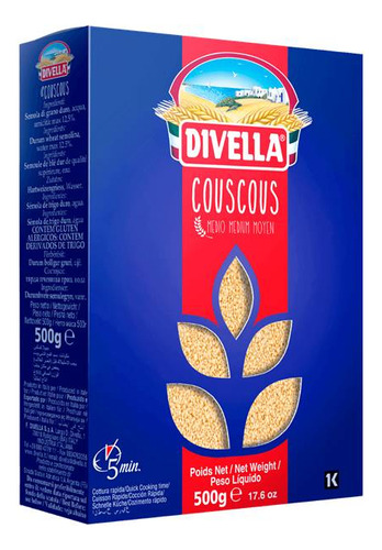 Couscous Marroquino Divella 500g Cuscus Importado Promoção