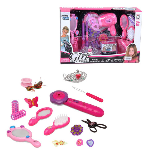 Set Belleza Princesas Niñas + Accesorios + Espejo Y Mas