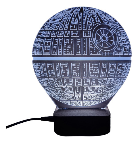 Lampara Led Estrella De La Muerte Star Wars Rgb