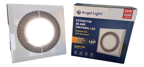 Extractor Aire 10 Pulgadas 110v Pared Panel Led Angel Light