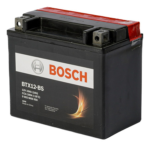 Batería Bosch Moto Generadores 10ah 12v + -