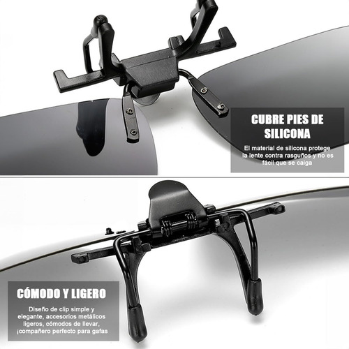 V 3pcs Gafas De Sol Con Clip,gafas Graduadas Uv