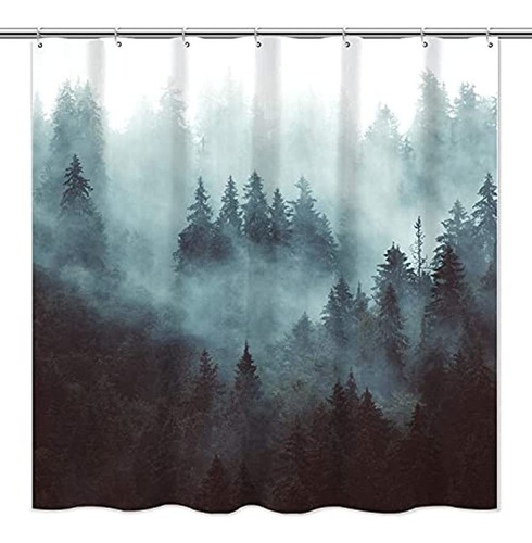 Cortinas De Baño Juego De Cortinas De Ducha Árbol De Montaña