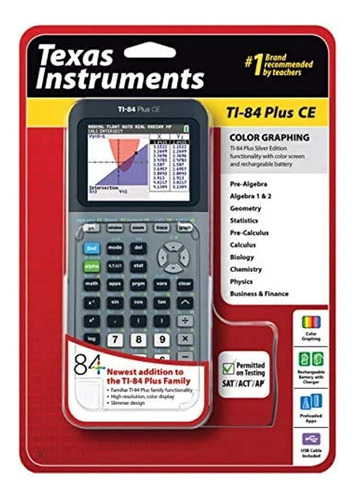 Texas Instruments Ti-84 Plus Ce Plata Calculadora Grafica