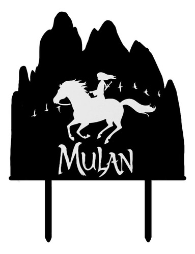 Cake Topper Adorno Torta - Mulan -  Personalizado 