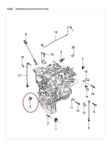 Imagen 6 de 8 de Sensor Eje Levas Original Ssangyong Rexton 2.0d 2012-