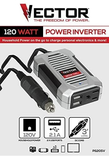 Inversor De Corriente Vector De 120 Vatios, Pi120sv, 12 V Dc