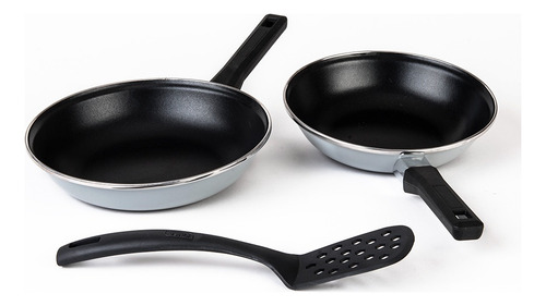 Bateria De Cocina Cinsa Europea 11 Piezas Color Gris