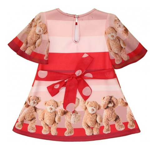 Vestido Teddy Vermelho Um Mais Um 801018
