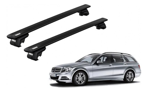 Barras Thule Mercedes Benz C-class 07-14 Re / Wing Evo Bk