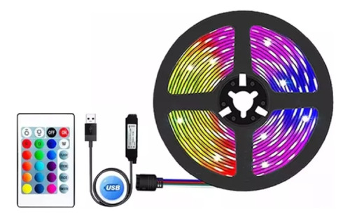  Tira / Cinta Luz Led Rgb Flexible Decoración 5 Metros