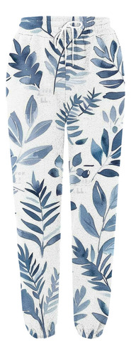 Calças Femininas Estampadas De Pelúcia Com Cordão E Cintura