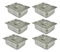 Comprar 6un Cubas Tampas Inox 1u002F2x100 6l Rechaud Buffet Self Service
