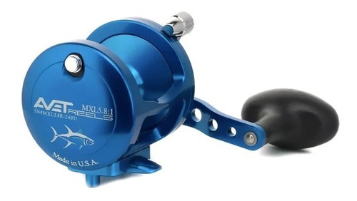 Carrete Convencional Pesca Color Azul Avet Mxl5.8 G2