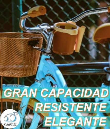 Canasto Delantero Grande Marron Para Bicicleta