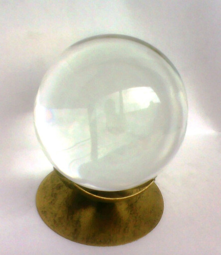 Bola De Cristal Trasparente Grande Com Base Para Adivinhação