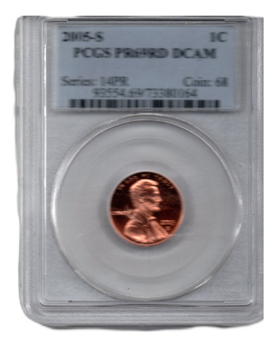 Moneda 1 Centavo Eeuu Certificada Pcgs