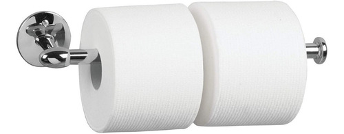 Portarrollo De Papel Para Baño O Cocina Metalico Plateado
