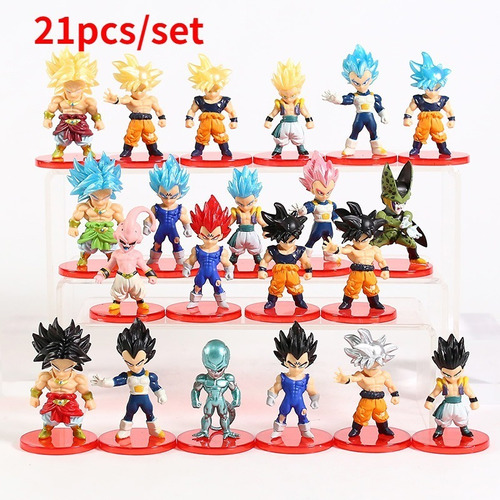 Kit 21 Figuras Dragon Ball Z Colección Completa De Goku | Cuotas sin interés