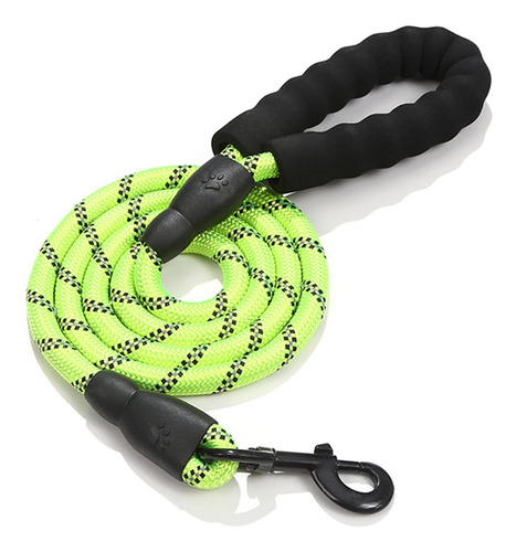 Hilos Reflectantes Correas De Perro Correa De Nylon Verde