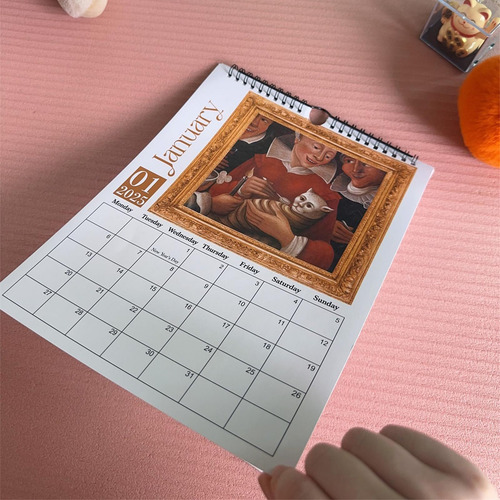 Calendario De Gato Medieval 2025 Calendario De Pared De Gato