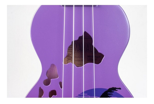 Imagen 5 de 10 de Ukelele Soprano Diseño Mahalo + Funda + Pua Hawai Violeta
