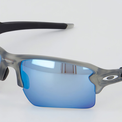 Óculos De Sol Oakley Flak 2.0 Xl Matte Cinza E Azul Desenho
