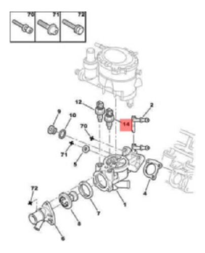 Bulbo Azul Temperatura Agua De Peugeot 207 Compact 1.9 D