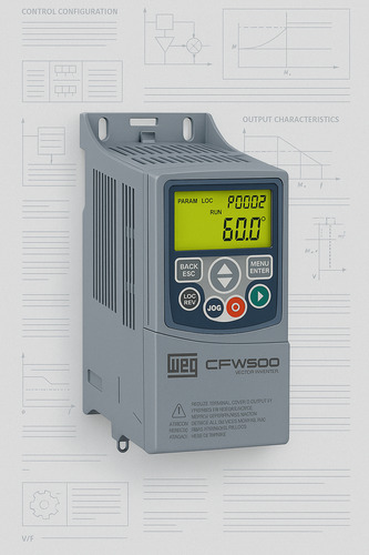 Inversor Frequência Weg Cfw500 0,5cv 220 V2,60a Mono Tri G2