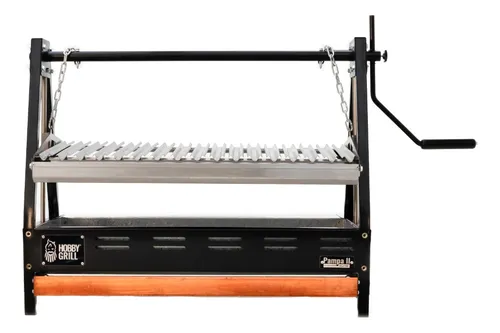 Hobby Grill Asador De Carbón Pampa Ii Elite Empotrable Color Negro