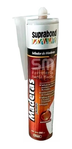 Sellador Acrílico Pintable Madera Nogal Suprabond X 280ml