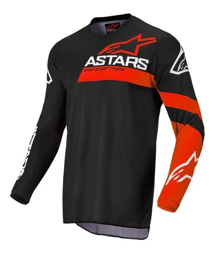 Jersey Motocross Para Niños Alpinestars Racer Chaser Rojo