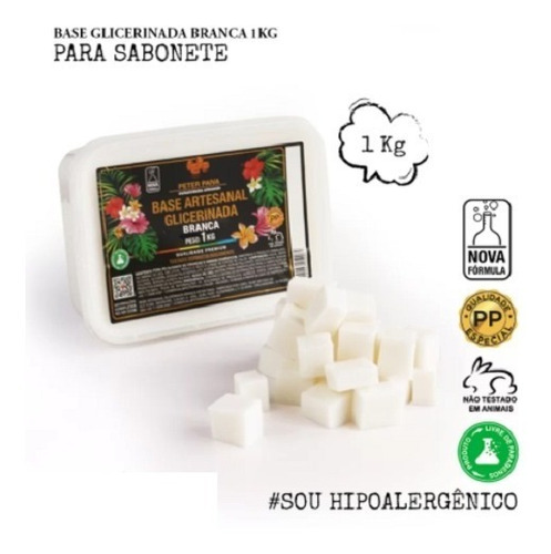 Base Sabonete Glicerinada Peter Paiva Cor Branca