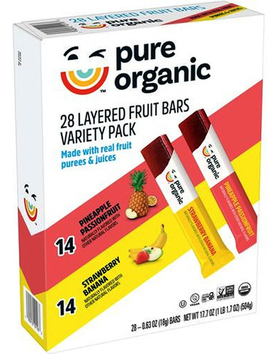 Pure Organic Barras De Fruta 504g - Unidad a $3443