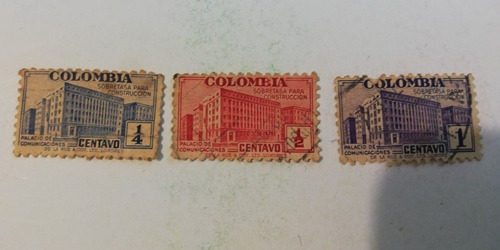 Estampillas Colombia Palacio De Las Comunicaciones