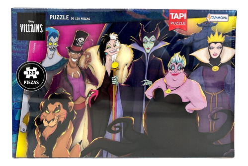 Puzzle Rompecabezas Villanos De Disney 120 Piezas Tapimovil